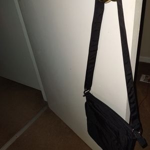 Black RFID blocking crossbody bag